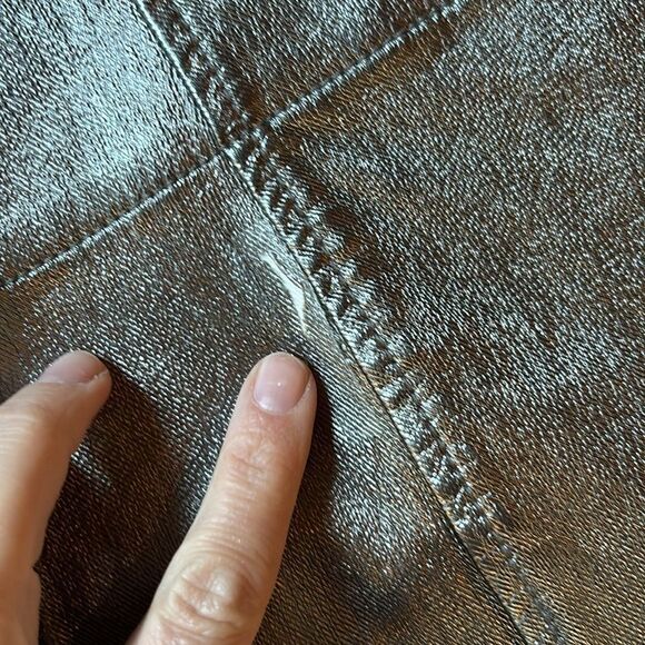 Free People Silver metallic skirt size 10 - Picture 4 of 16